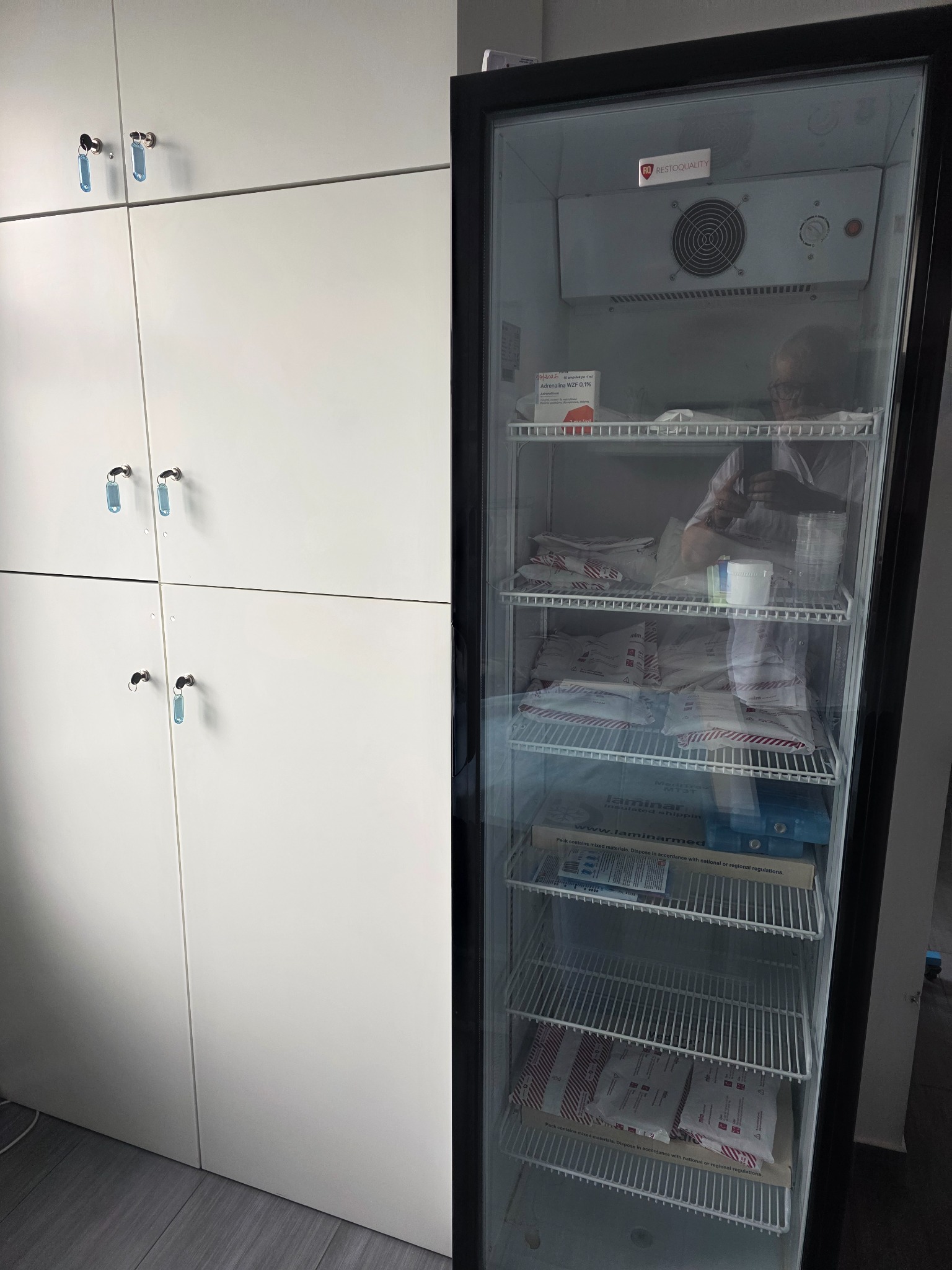 Miejsce przechowywania materiałów i zestawów laboratoryjnych
